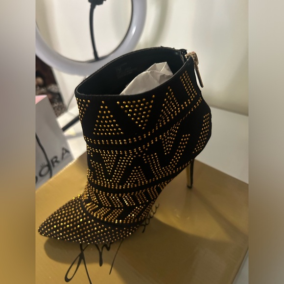 Black & gold booties - Picture 3 of 4